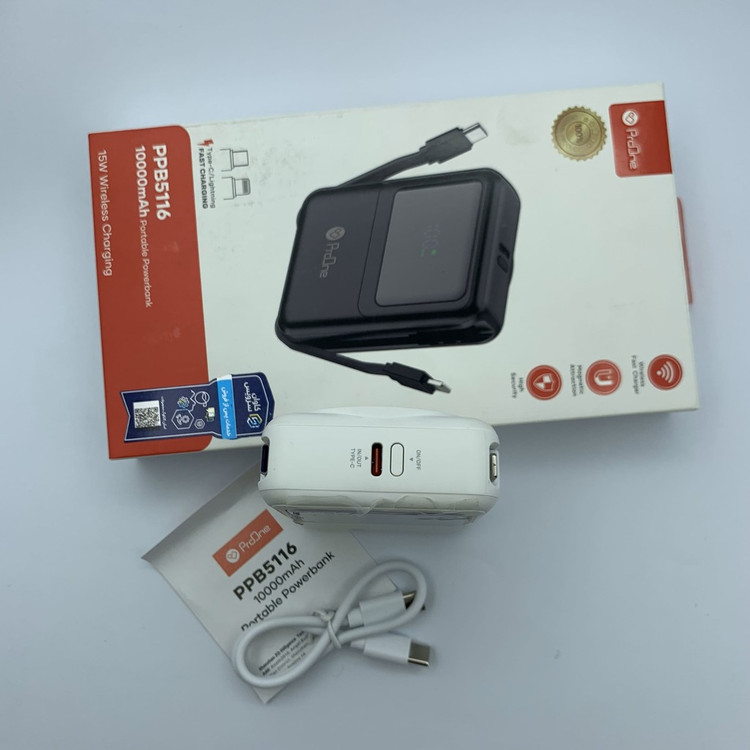 پاوربانک پرووان وایرلس ۱۵ واتی ProOne مدل PPB5116 با ظرفیت 10000mAh و شارژ سریع